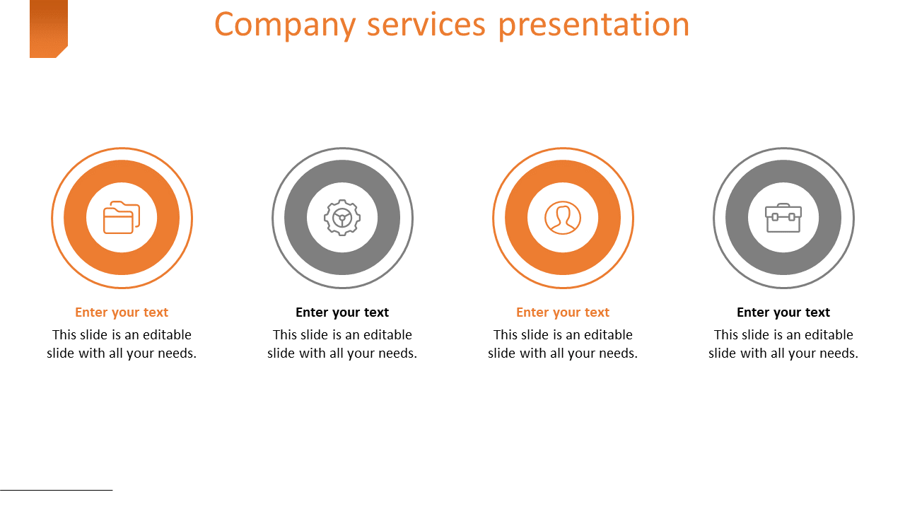 Elegant Company Services Presentation Circular Model